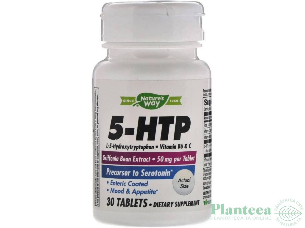 5 HTP 50mg 30cp - NATURES WAY