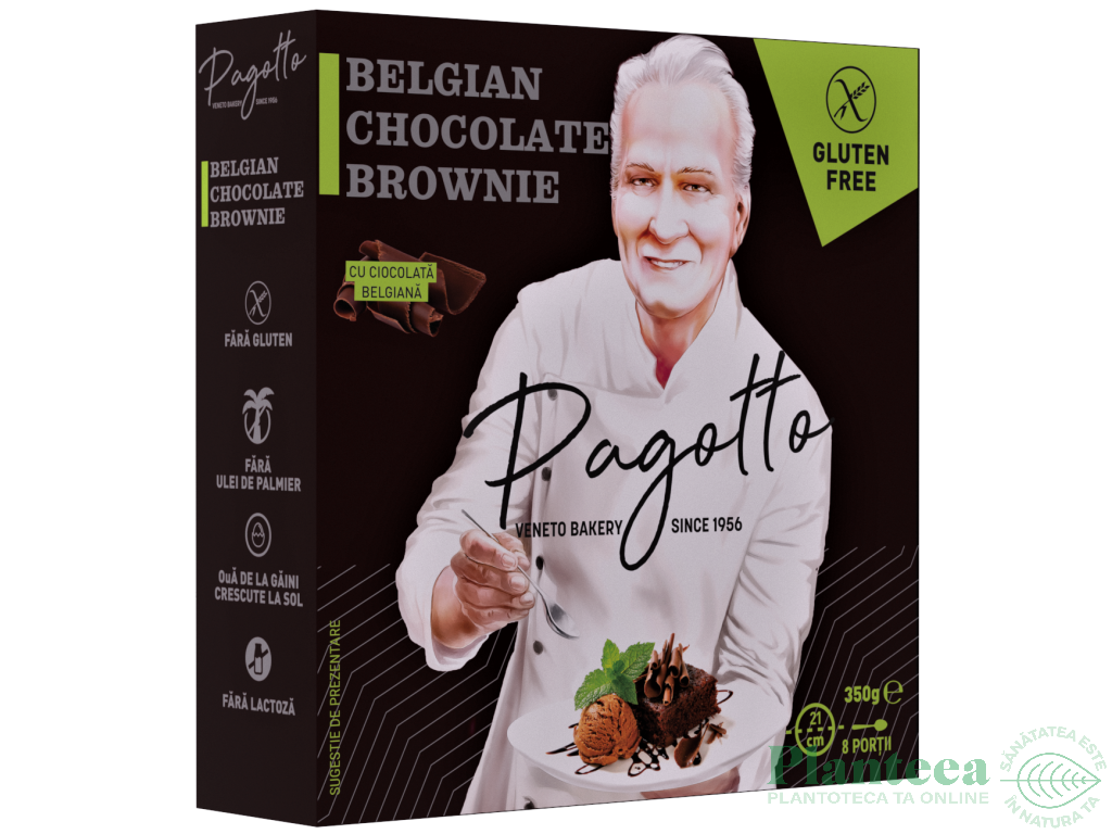 Prajitura ciocolata neagra fara gluten 350g - PAGOTTO