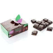 Minitablete ciocolata neagra 98%cacao extra fara zahar 180g - SWEETERIA
