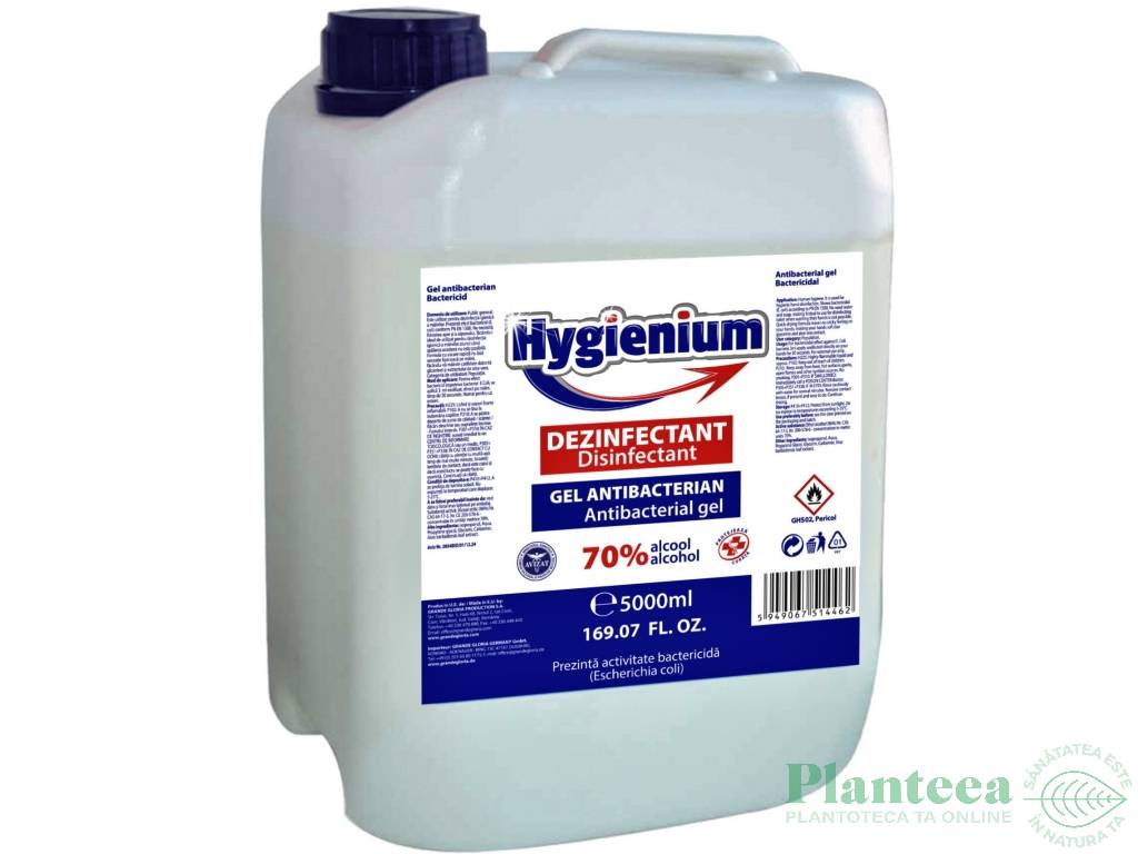 Gel antibacterian dezinfectare maini 5L - HYGIENIUM