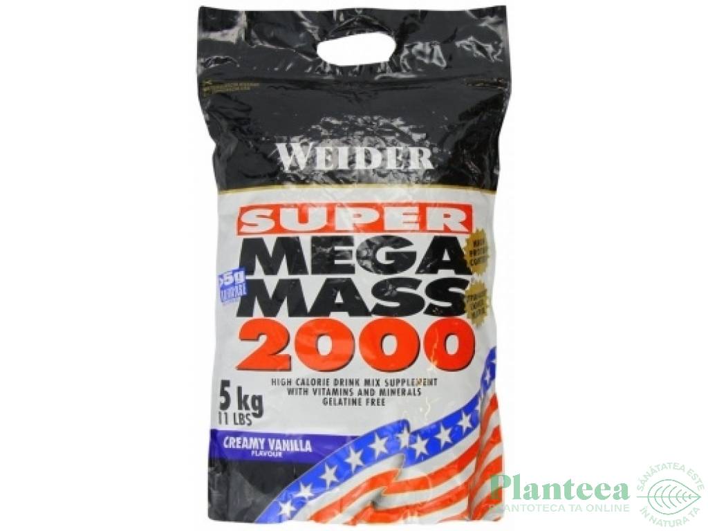 Super mega mass 2000 vanilie 5kg - WEIDER