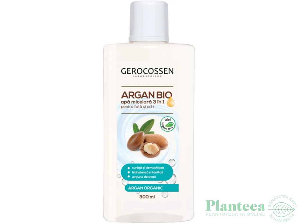 Apa micelara 3in1 fata ochi Argan Bio 300ml - GEROCOSSEN