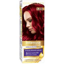 Vopsea par intensse color 5.2 rosu rubin {+antioxidant} 50ml - GEROCOSSEN