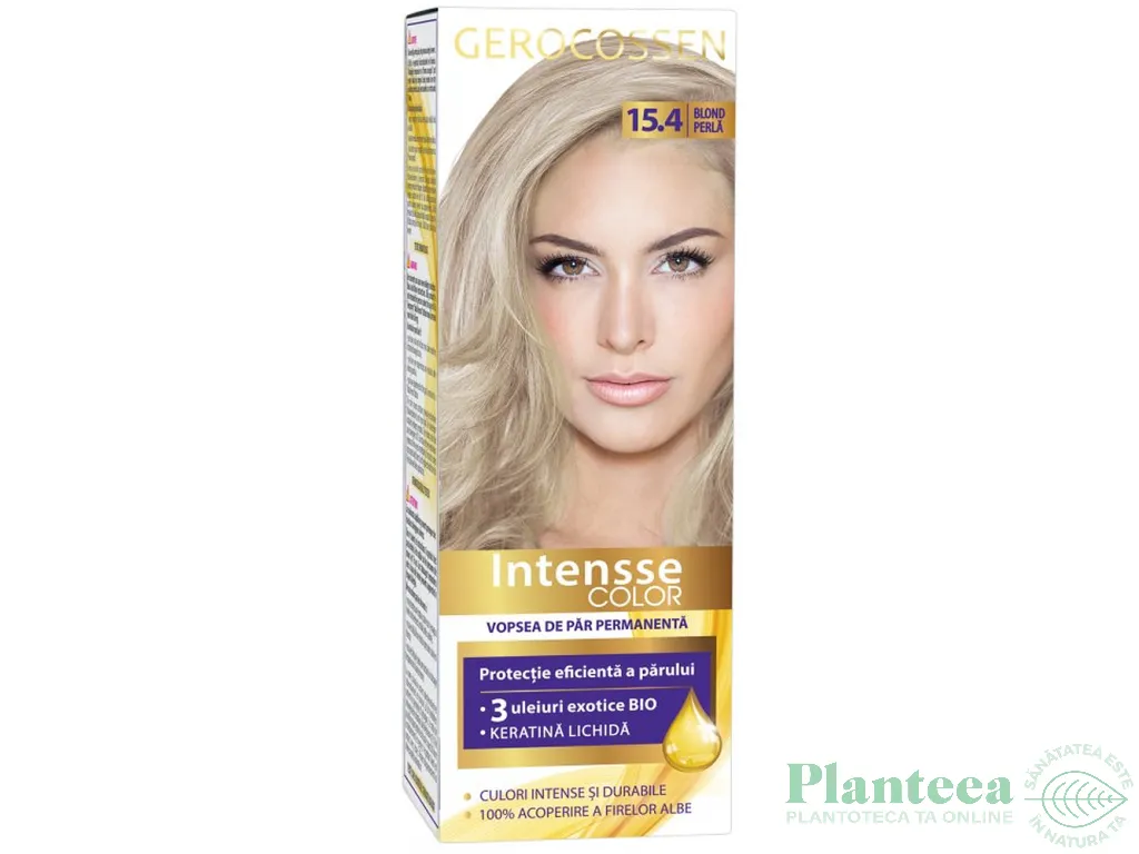 Vopsea par intensse color 15.4 blond perla {+antioxidant} 50ml - GEROCOSSEN