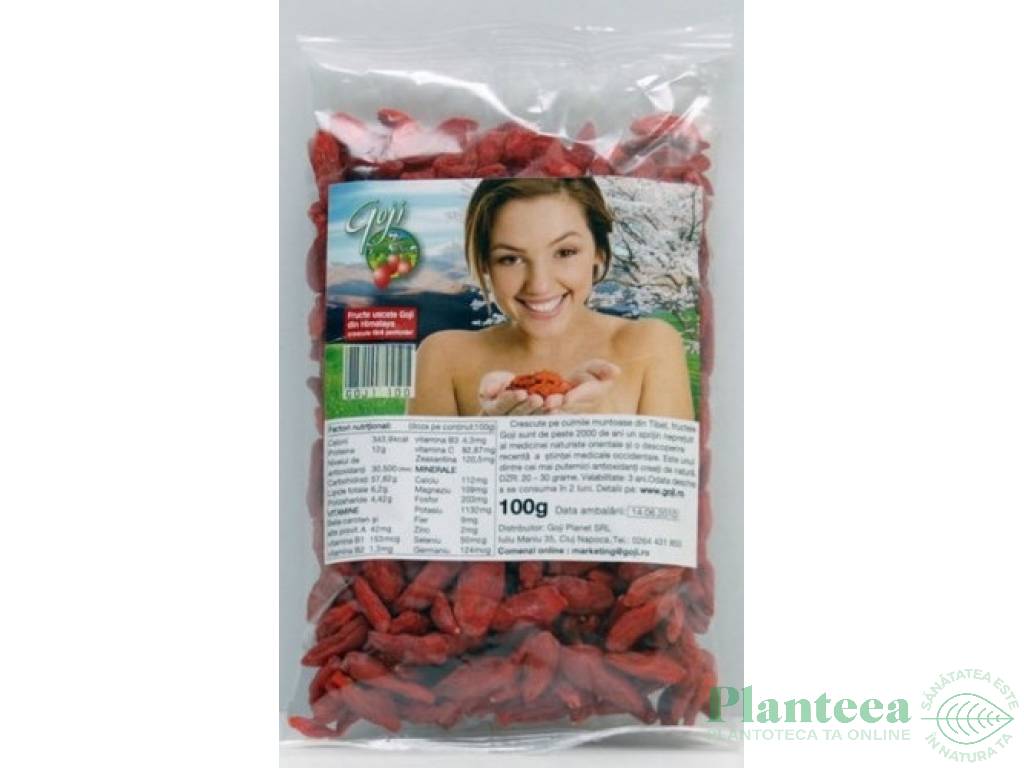 Goji fructe uscate 100g - GOJI PLANET