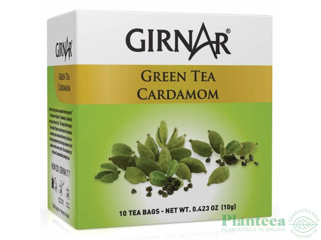 Ceai verde cardamon 10dz - GIRNAR
