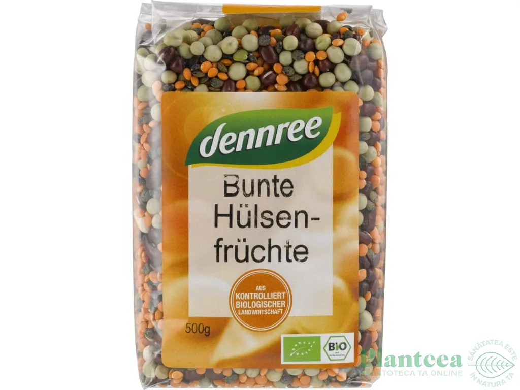 Mix leguminoase colorate boabe bio 500g - DENNREE
