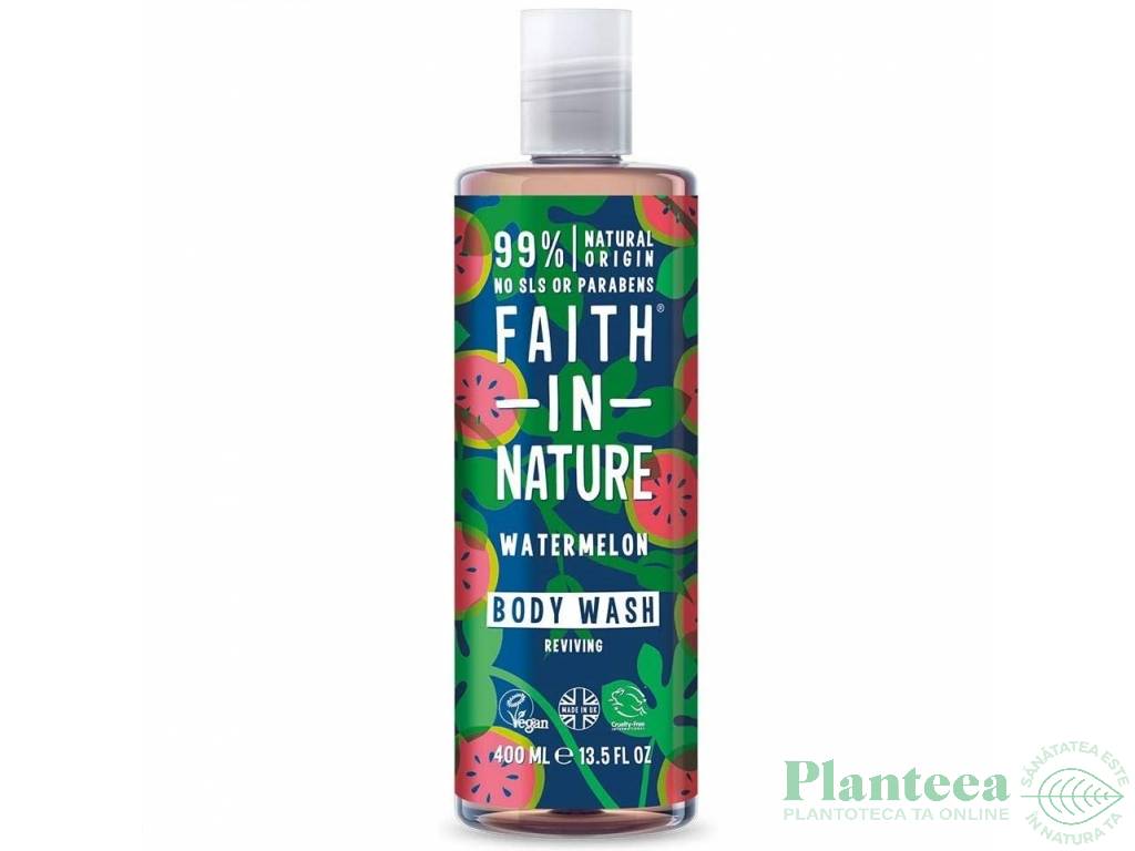 Gel dus spumant baie pepene 400ml - FAITH IN NATURE