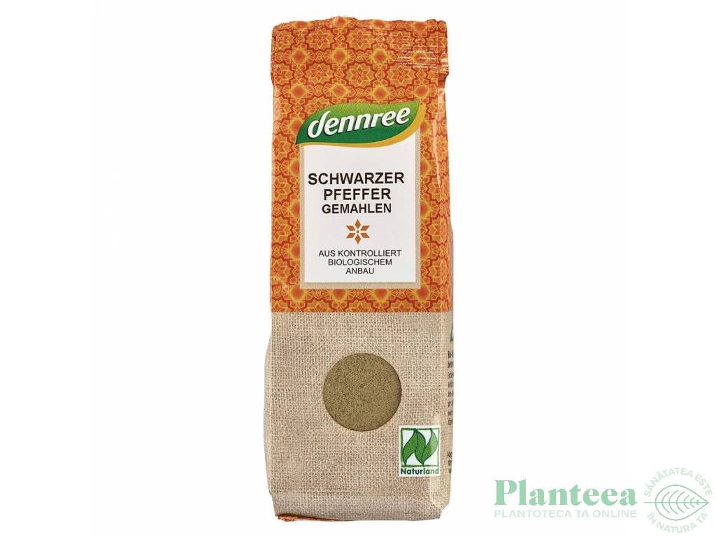 Condiment piper negru macinat eco 65g - DENNREE