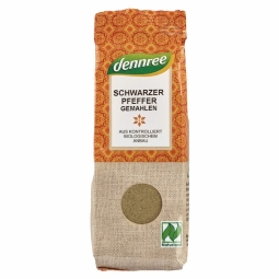 Condiment piper negru macinat eco 65g - DENNREE