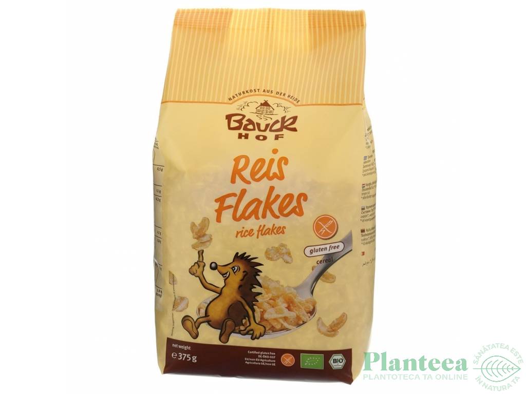 Fulgi orez fara gluten 375g - BAUCK HOF