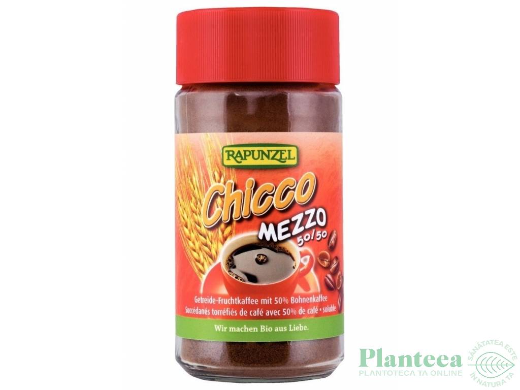 Cafea instant cu cafeluta cereale Chicco mezzo eco 100g - RAPUNZEL