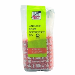 Linte rosie decorticata boabe eco 500g - LA FINESTRA SUL CIELO