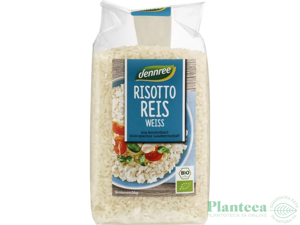 Orez bob rotund alb pt risotto eco 500g - DENNREE