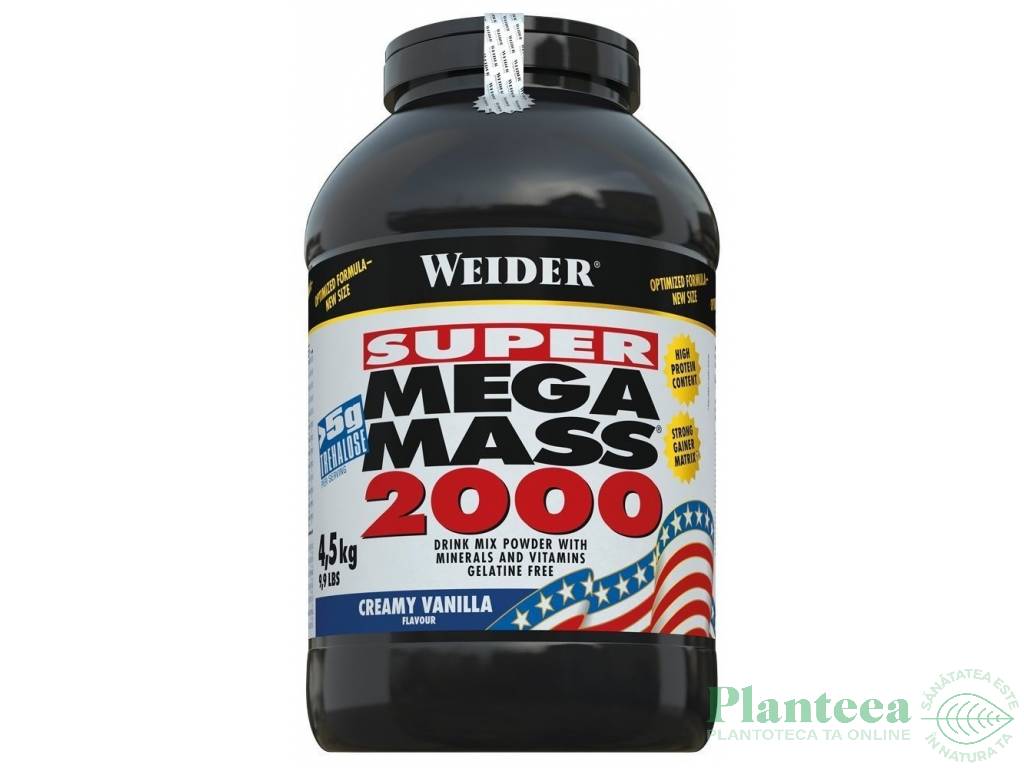 Super mega mass 2000 vanilie 4,5kg - WEIDER