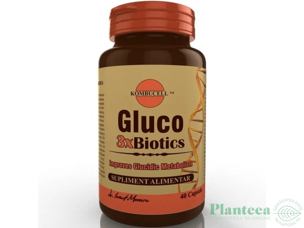 Gluco 3xbiotics 40cps - KOMBUCELL