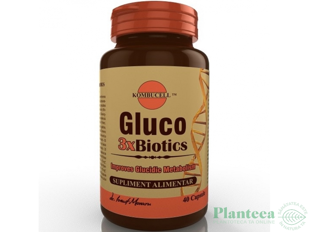 Gluco 3xbiotics 40cps - KOMBUCELL