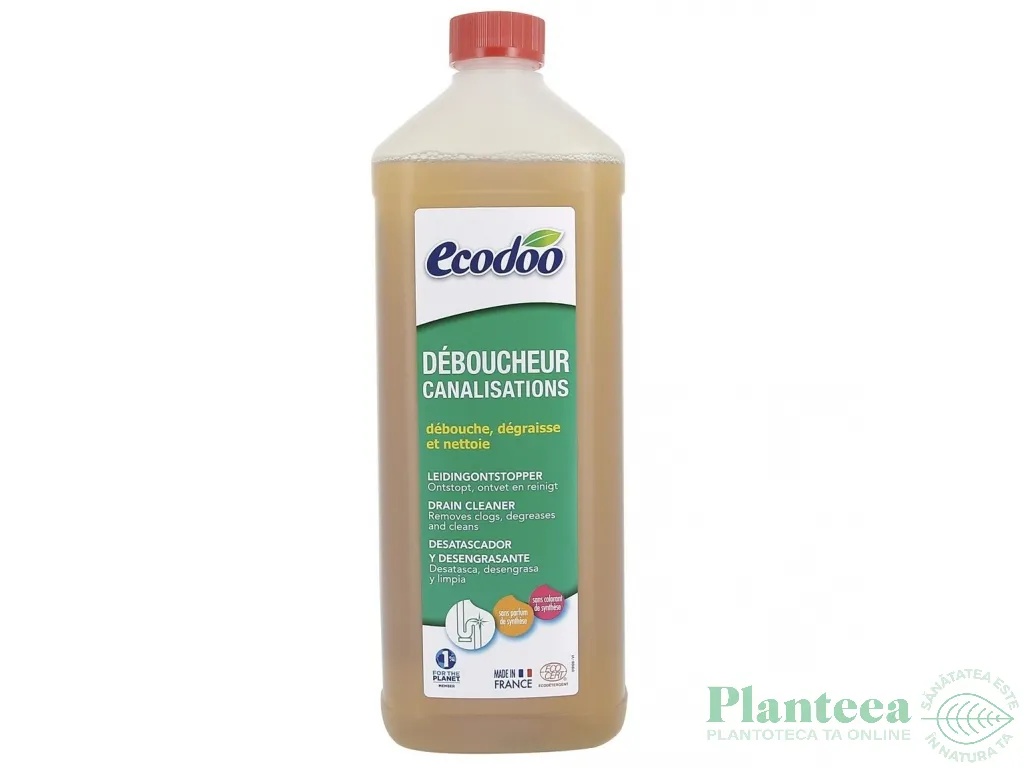 Solutie desfundare tevi canalizare 1L - ECODOO