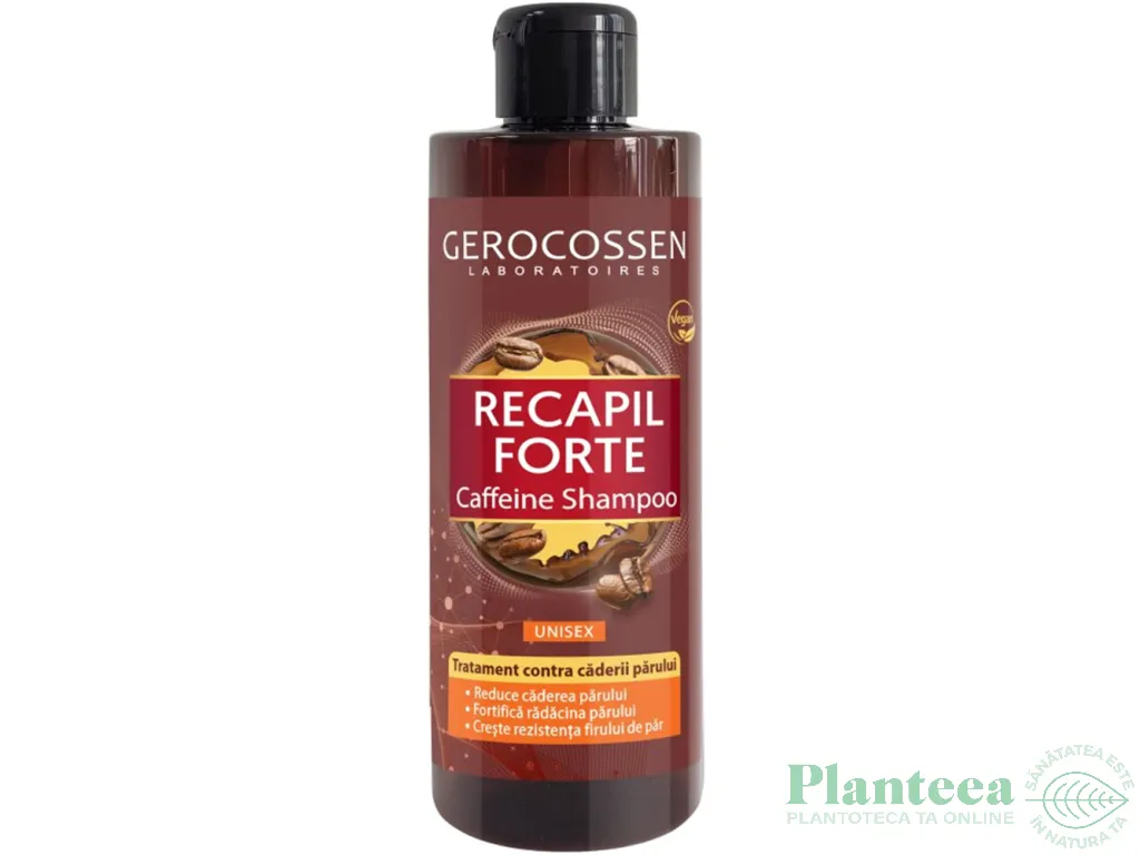 Sampon tratament imp caderii parului unisex cafeina Recapil Forte 400ml - GEROCOSSEN