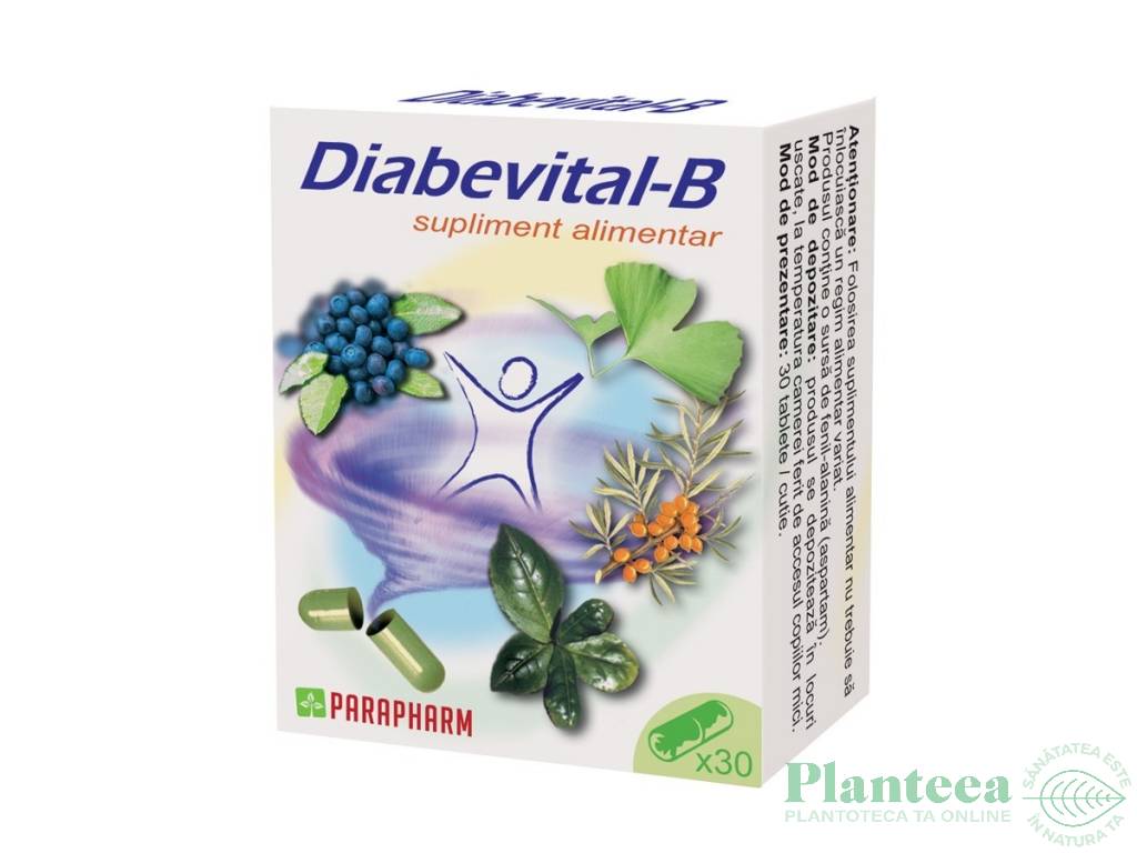 Pachet Diabevital B 2x30cps - PARAPHARM