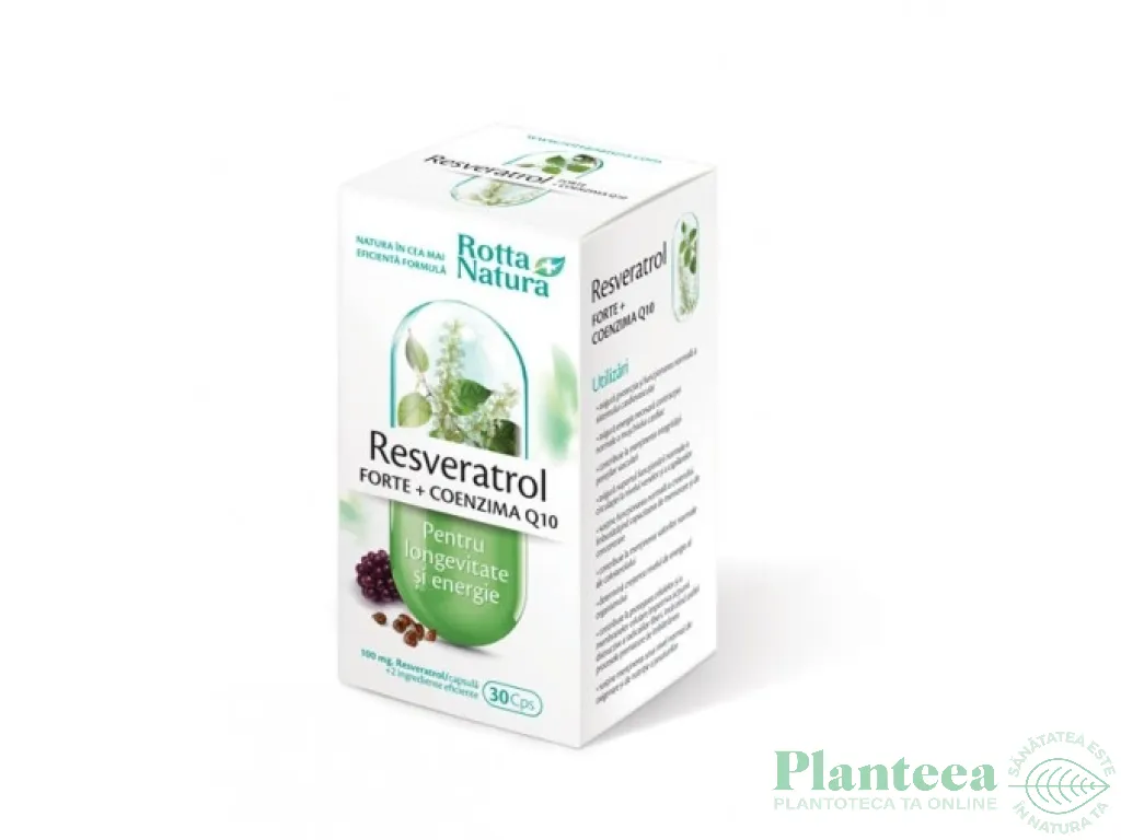 Resveratrol forte Q10 30cps - ROTTA NATURA