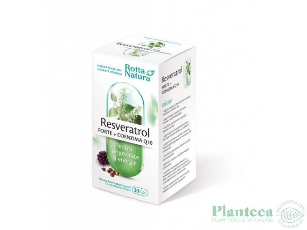 Resveratrol forte Q10 30cps - ROTTA NATURA