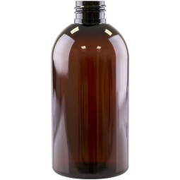 Flacon plastic brun ambra pet Boston 24/410 fara capac 250ml - ELLEMENTAL