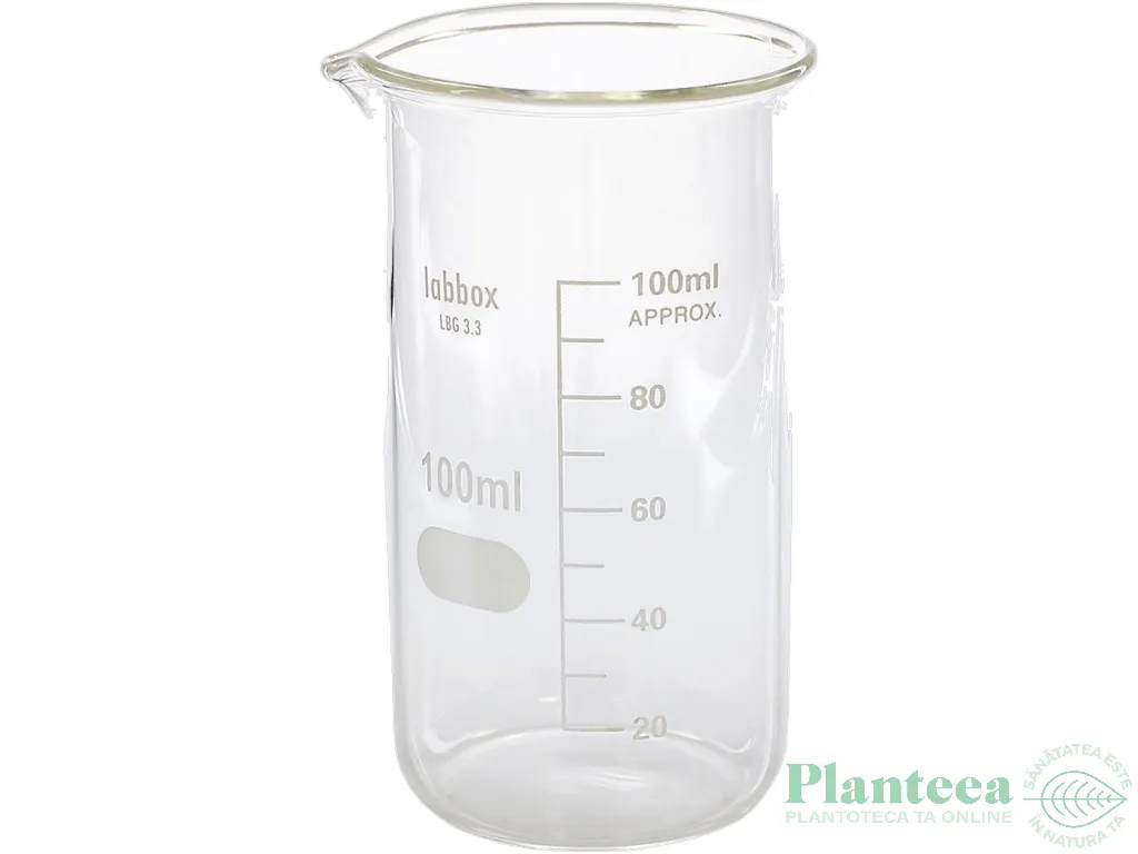 Pahar termorezistent Berzelius inalt 100ml - ELLEMENTAL