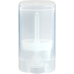 Flacon plastic translucid tip stick oval pt cosmetice solide 15ml - ELLEMENTAL
