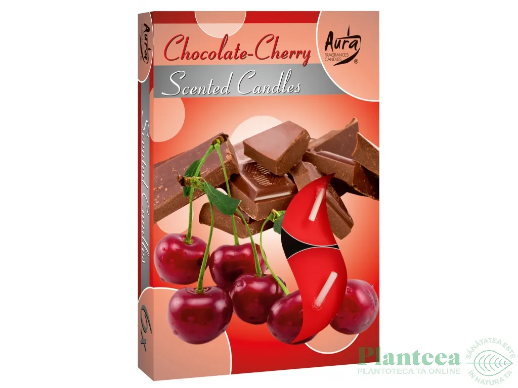 Lumanari pastila parfumate 4h ciocolata cirese set 6b - AURA