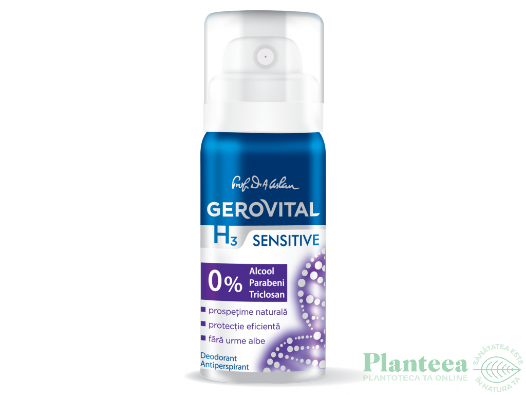 Deodorant spray antiperspirant Sensitive 40ml - GEROVITAL H3 CLASSIC