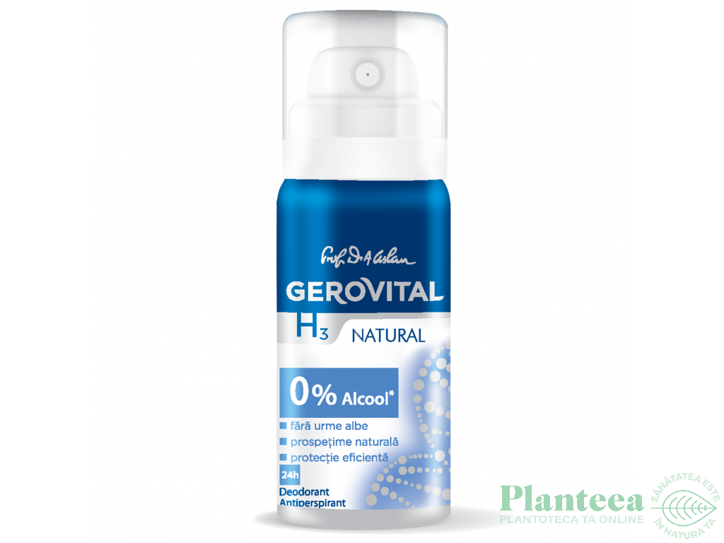 Deodorant spray antiperspirant Natural 40ml - GEROVITAL H3 CLASSIC
