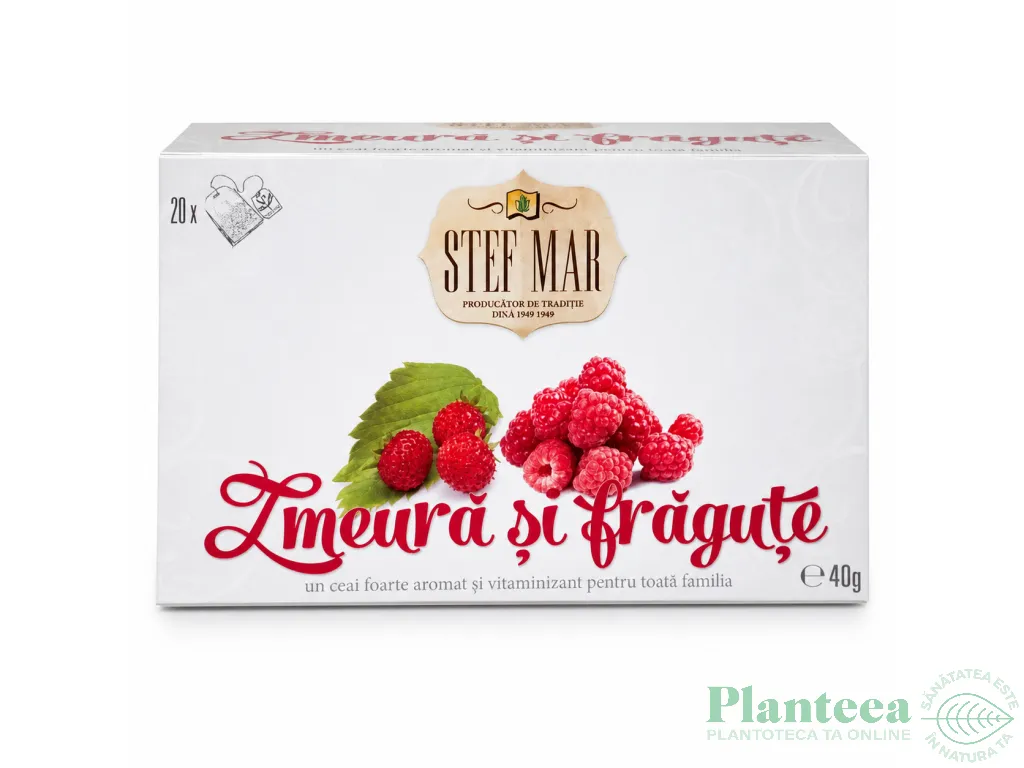 Ceai cu zmeura fragute premium 20dz - STEFMAR