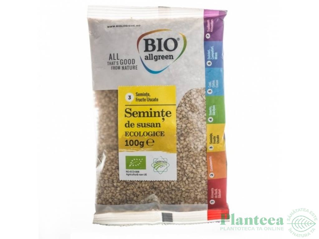 Seminte susan integral eco 100g - BIO ALL GREEN