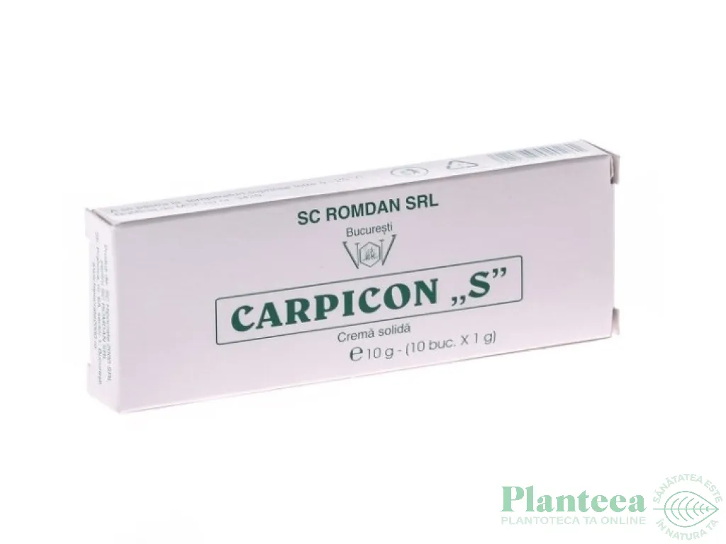 Supozitoare Carpicon S 10g - ROMDAN