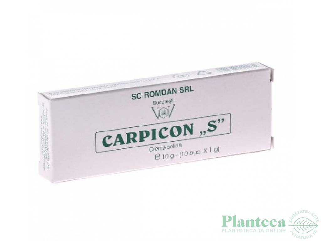 Supozitoare Carpicon S 10g - ROMDAN