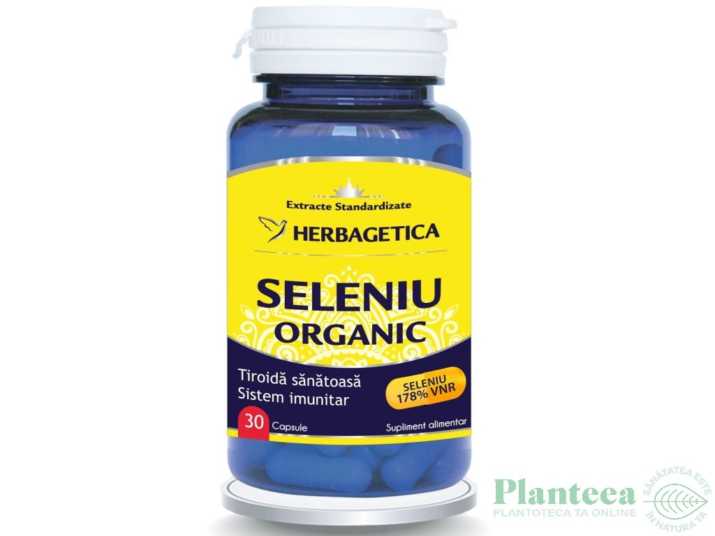 Seleniu organic 30cps - HERBAGETICA