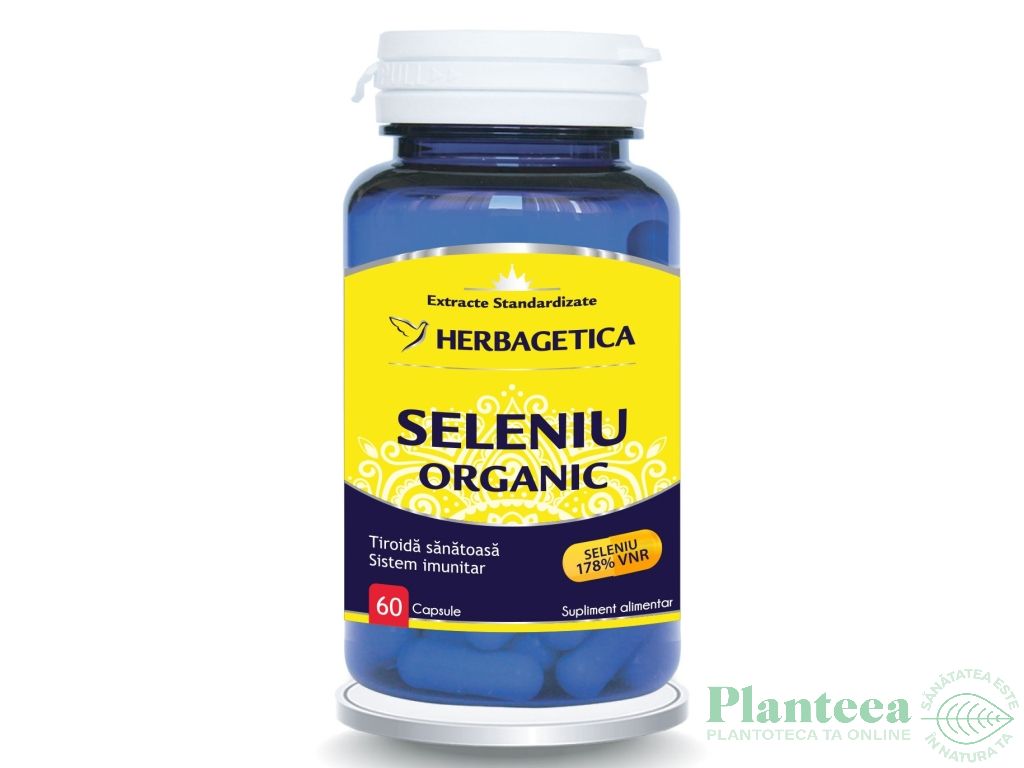 Seleniu organic 60cps - HERBAGETICA