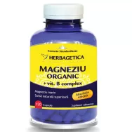 Magneziu organic B complex 120cps - HERBAGETICA