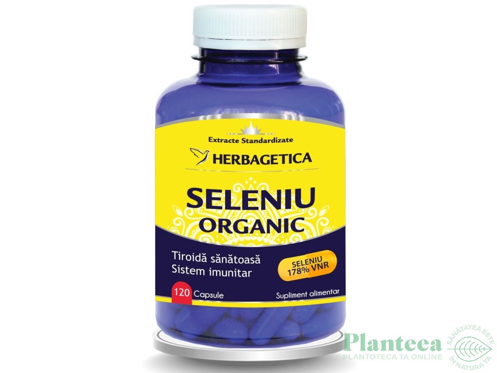 Seleniu organic 120cps - HERBAGETICA