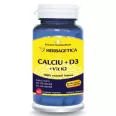 Calciu D3 K2 60cps - HERBAGETICA