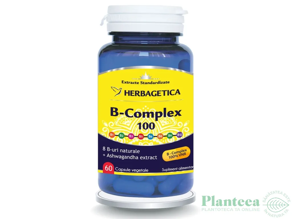 B complex 100mg 60cps - HERBAGETICA