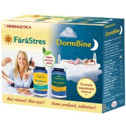 Pachet FaraStres DormBine 30+30cps - HERBAGETICA