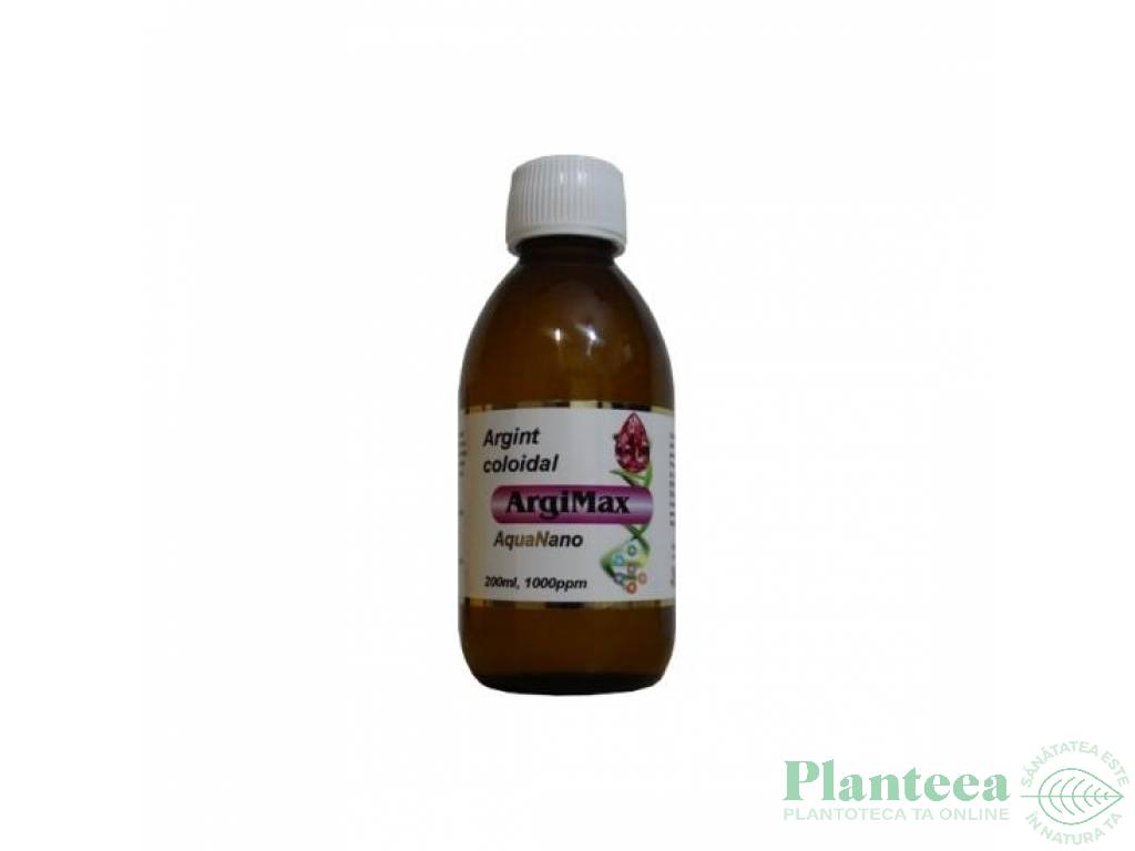 Argint coloidal concentrat 1000ppm ArgiMax 100ml - AQUA NANO