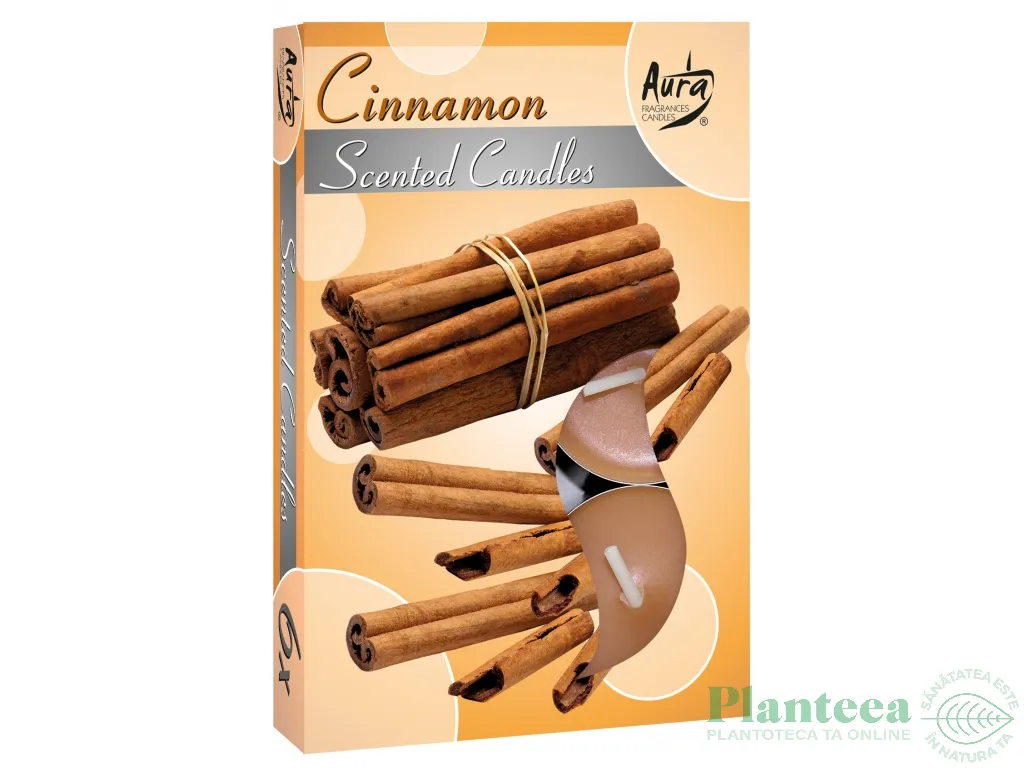 Lumanari pastila parfumate 4h scortisoara set 6b - AURA