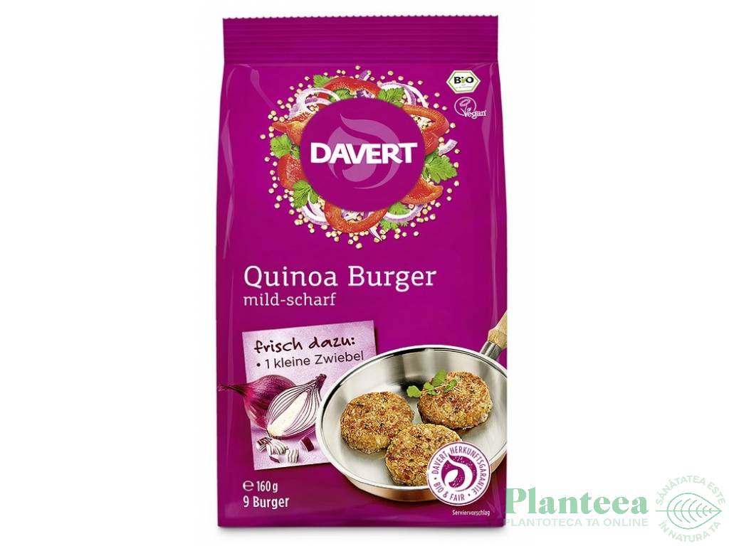 Premix burgeri vegetali quinoa eco 160g - DAVERT