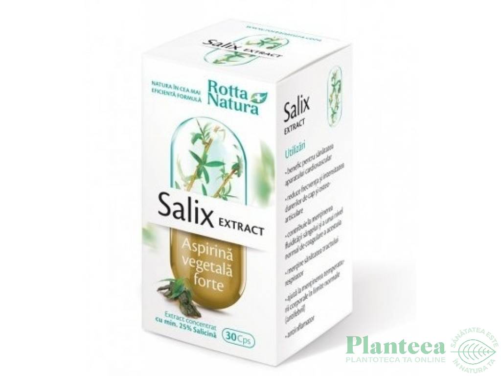 Salix extract[aspirina vegetala forte] 90cps - ROTTA NATURA