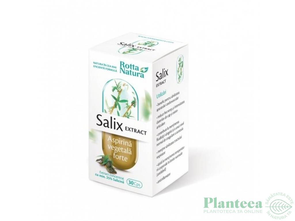 Salix extract[aspirina vegetala forte] 30cps - ROTTA NATURA