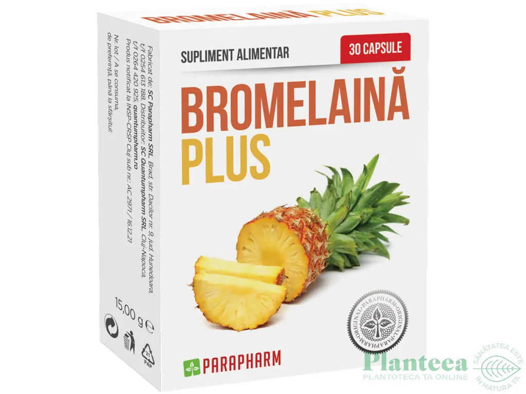 Bromelaina plus 30cps - PARAPHARM