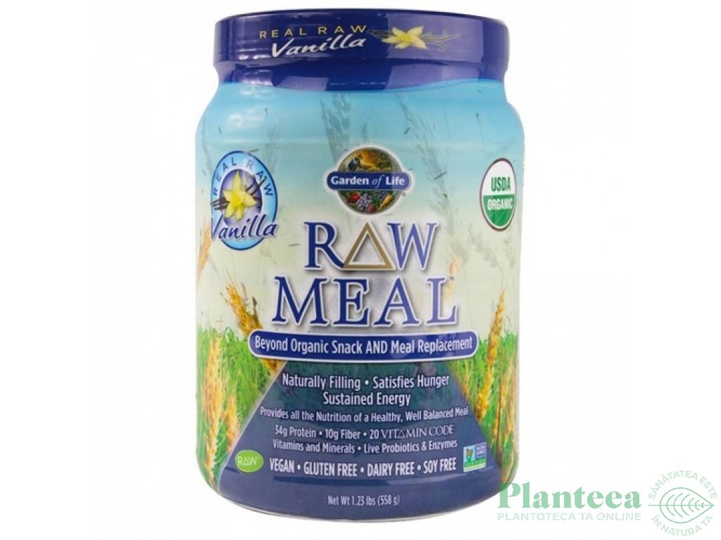 Raw meal vanilie eco 558g - GARDEN OF LIFE